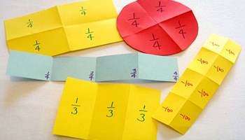 Fractions: Paper folding Image