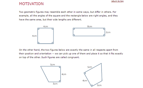Congruence of plane figures  Image