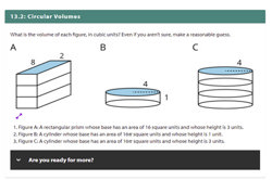 The volume of a cylinder  Image