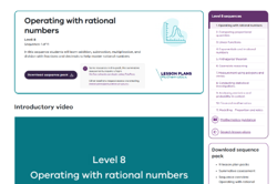 Operating with rational numbers (11 lessons) Image