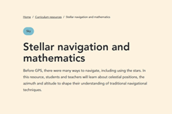 Stellar navigation and mathematics Image