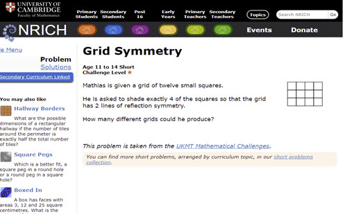 Grid symmetry Image