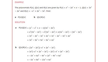 Polynomials (Year 10) Image