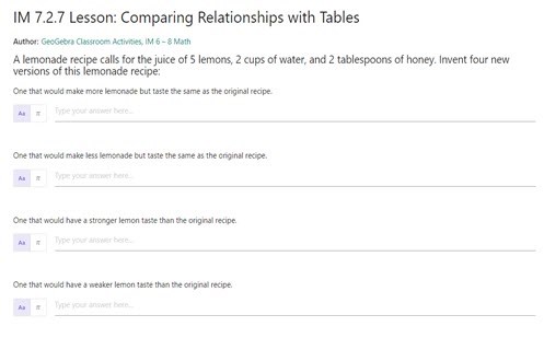 Comparing relationships with tables Image