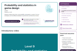 Probability and statistics in game design (4 lessons) Image