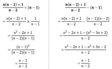 Division and subtraction Image