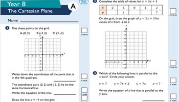 Graphs: Year 8: Planning tool