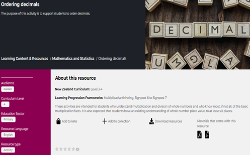 Ordering decimals Image
