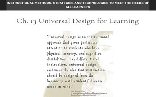 Teaching Strategies Universal Design For Learning