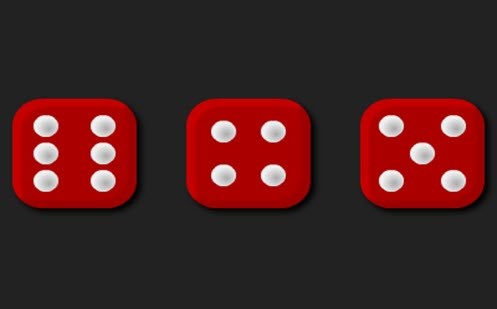 Round the three dice Image