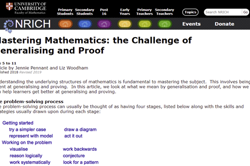 Mastering mathematics: The challenge of generalising and proof Image
