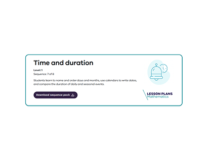 Time and duration (7 lessons) Image