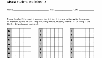 Sixes: student worksheets 1 and 2 Image