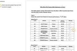 WS01 - Who were the fastest swimmers? Image