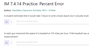 Practice: percent error Image