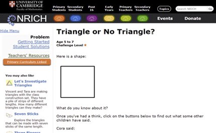 Triangle or no triangle?  Image