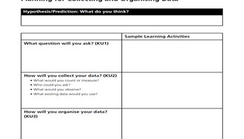 Assessment: Planning for Collecting and Organising Data Image