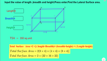 Surface area of a cuboid self-assessment drill Image