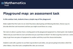 Playground map: An assessment task  Image