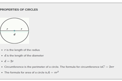 Using the properties of a circle to solve problems  Image