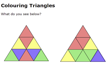 Colouring triangles Image