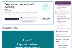 Exponentials and irrational numbers (7 lessons) Image