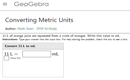 Converting metric units Image