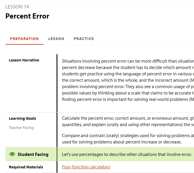 Measurement of error: Year 9: Planning tool