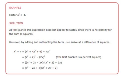 Factorisation Image