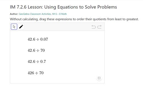 Using equations to solve problems Image