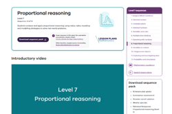 Proportional reasoning (10 lessons) Image