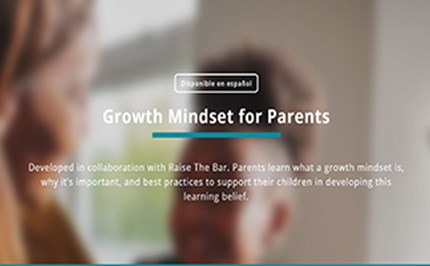 Growth mindset for parents Image