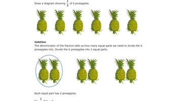 Fraction of a quantity Image