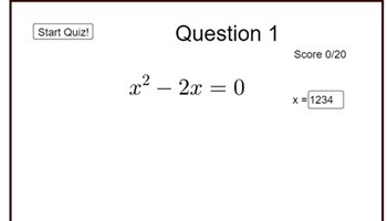 Quadratic quiz Image