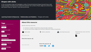 Shapes with sticks Image