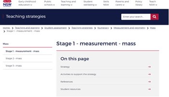 Stage 1: measurement – mass  Image
