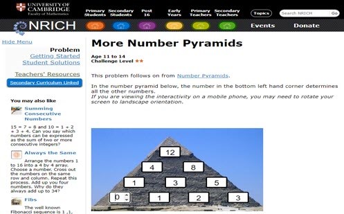 More number pyramids Image