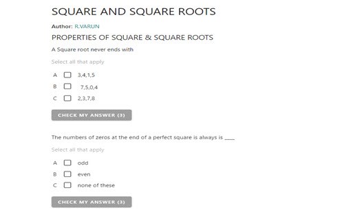 Square and square roots Image