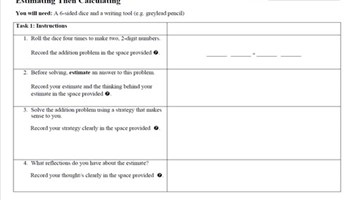 Estimating then calculating Image