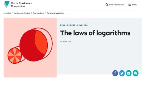 The laws of logarithms Image