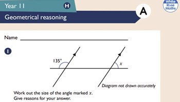 Assessment: finding unknown variables in triangles and circles Image