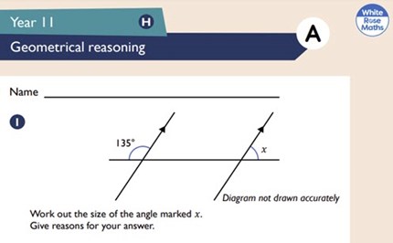 Assessment: finding unknown variables in triangles and circles Image