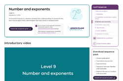 Number and exponents (10 lessons) Image