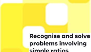 Recognise and solve problems involving simple ratios Image