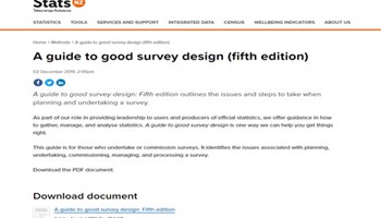 Guide to good survey design Image
