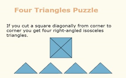 Four triangles puzzle  Image