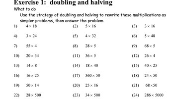 Doubling and halving Image
