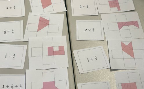 Quarter the cross: Card sort Image