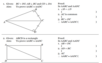 Proving congruence: student worksheet Image