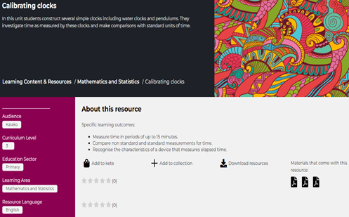 Time and duration: Year 3: Planning tool